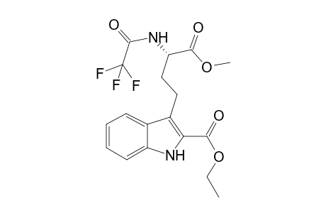 Methyl (+)-(2S)-4-(2-ethoxycarbonyl)-1H-indol-3-yl)-2-trifluoroacetoamidobutyrate
