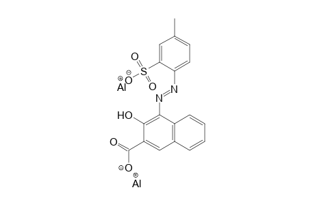 2-Naphthalenecarboxylic acid, 3-hydroxy-4-[(4-methyl-2-sulfophenyl)azo]-, dialuminium salt
