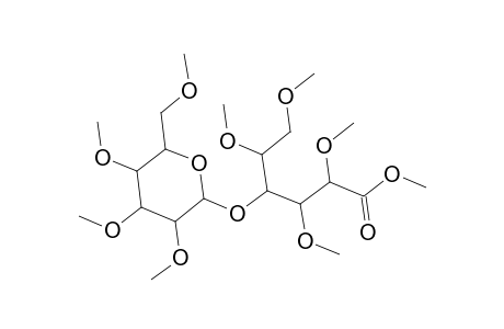 Methyl 2,3,5,6-tetra-O-methyl-4-O-(2,3,4,6-tetra-O-methylhexopyranosyl)hexonate