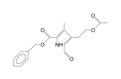 2-Carbobenzyloxy-5-formyl-3-methyl-4-(2-acetoxy-ethyl)-pyrrole