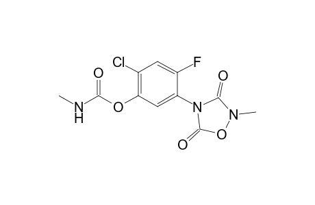2-Methyl-4-(4'-chloro-2'-fluoro-5'-methylcarbamoyloxyphenyl)-1,2,4-oxadiazolidine-3,5-dione