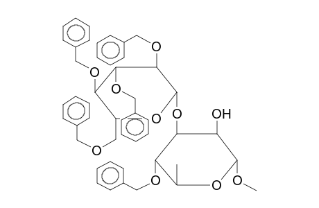 METHYL 4-O-BENZYL-3-O-(2,3,4,6-TETRA-O-BENZYL-BETA-D-GLUCOPYRANOSYL)-ALPHA-L-RHAMNOPYRANOSIDE