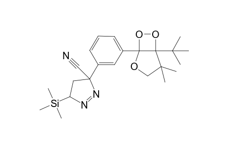 tert-Butyl 1-[3-[3-Cyano-4,5-dihydro-5-trimethylsilyl-3H-pyrazole-3-yl)phenyl]-4,4-dimethyl-2,6,7-trioxabicyclo[3.2.0]heptane