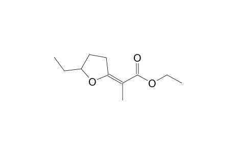 2-(E)-[1-(Ethoxycarbonyl)ethylidene]-5-(ethyl)tetrahydrofuran