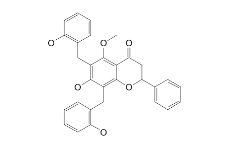 7-HYDROXY-6,8-DI-(ORTHO-HYDROXYBENZYL)-5-METHOXY-FLAVANONE
