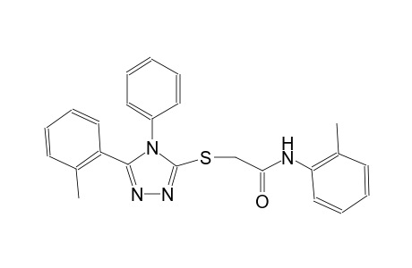 2-(4-Phenyl-5-O-tolyl-4H-[1,2,4]triazol-3-ylsulfanyl)-N-O-tolyl-acetamide