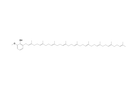 Phenol, 2-methoxy-6-(3,7,11,15,19,23,27,31,35-nonamethyl-2,6,10,14,18,22,26,30,34-hexatriacontanonaenyl)-