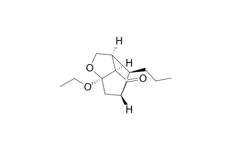 3,5-Methano-4H-cyclopenta[b]furan-4-one, 6a-ethoxyhexahydro-7-propyl-, (3.alpha.,3a.beta.,5.alpha.,6a.beta.,7S*)-(.+-.)-