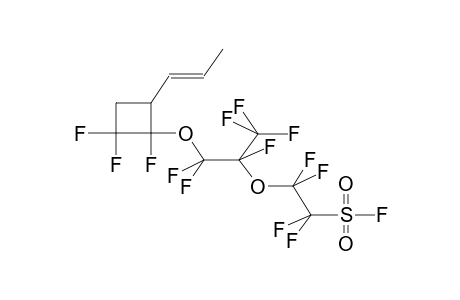 1-(1-PROPENYL)-2,3,3-TRIFLUORO-2-(PERFLUORO-2-METHYL-3-OXA-5-FLUOROSULPHONYLPENTYLOXY)CYCLOBUTANE (CIS/TRANS MIXTURE)