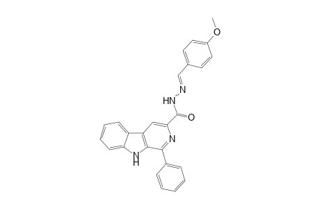 1-(Phenyl)-N'-(4-methoxybenzylidene)-9H-pyrido[3,4-b]indole-3-carbohydrazide