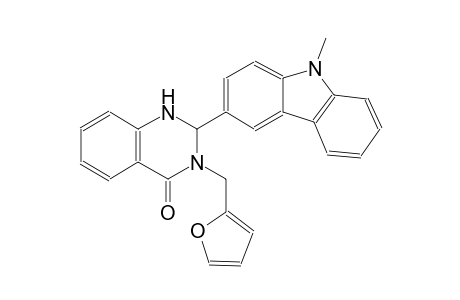 3-(2-furylmethyl)-2-(9-methyl-9H-carbazol-3-yl)-2,3-dihydro-4(1H)-quinazolinone