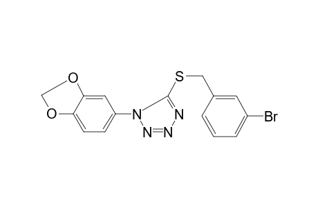 1-(1,3-benzodioxol-5-yl)-5-[(3-bromobenzyl)thio]tetrazole