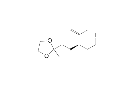 2-[(3R)-3-(2-iodanylethyl)-4-methyl-pent-4-enyl]-2-methyl-1,3-dioxolane