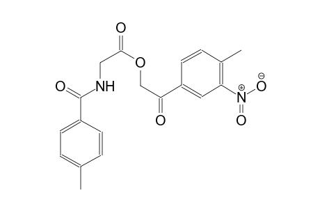 2-(4-methyl-3-nitrophenyl)-2-oxoethyl [(4-methylbenzoyl)amino]acetate