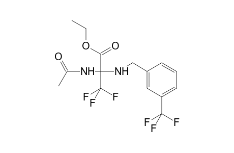 Ethyl 2-acetamido-3,3,3-trifluoro-2-({[3-(trifluoromethyl)phenyl]methyl}amino)propanoate