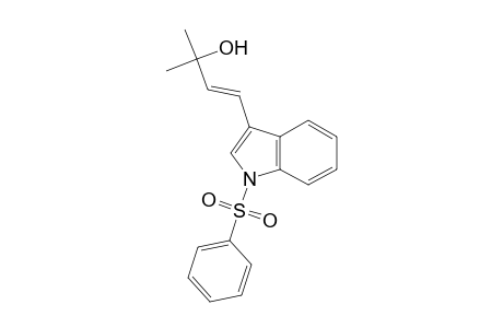 1H-Indole, 3-(3-hydroxy-3-methyl-1-butenyl)-1-(phenylsulfonyl)-, (E)-