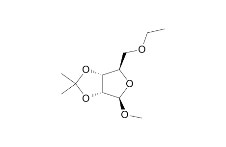 METHYL-5-O-ETHYL-2,3-O-ISOPROPYLIDENE-BETA-D-RIBOFURANOSIDE