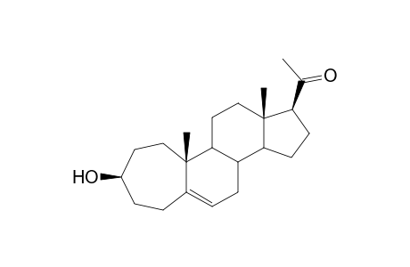 3.beta.-Hydroxy-A-homo-5-pregnen-20-one