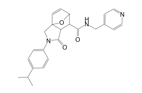(1S,7R)-3-(4-isopropylphenyl)-4-oxo-N-(4-pyridinylmethyl)-10-oxa-3-azatricyclo[5.2.1.0~1,5~]dec-8-ene-6-carboxamide