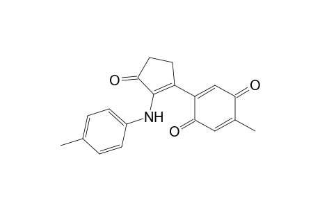 5-Methyl-2-[2-(4-methylphenylamino)-3-oxo-1-cyclopenten-1-yl]-1,4-benzoquinone
