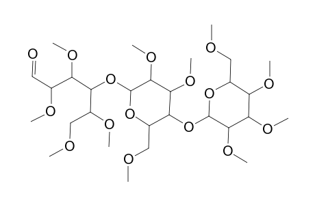 2,3,5,6-Tetra-O-methyl-4-O-[2,3,6-tri-O-methyl-4-O-(2,3,4,6-tetra-O-methylhexopyranosyl)hexopyranosyl]hexose