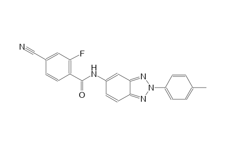 4-cyano-2-fluoro-N-[2-(4-methylphenyl)-2H-1,2,3-benzotriazol-5-yl]benzamide