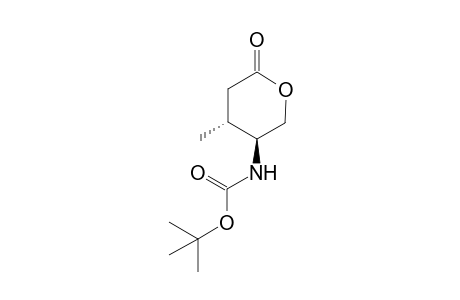 (4R,5S)-5-(tert-Butoxycarbonyl)amino-4-methyltetrahydropyran-2-one