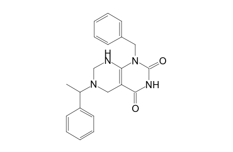 Pyrimido[4,5-d]pyrimidine-2,4(1H,3H)-dione, 5,6,7,8-tetrahydro-6-(1-phenylethyl)-1-(phenylmethyl)-