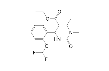 5-pyrimidinecarboxylic acid, 4-[2-(difluoromethoxy)phenyl]-1,2,3,4-tetrahydro-1,6-dimethyl-2-oxo-, ethyl ester
