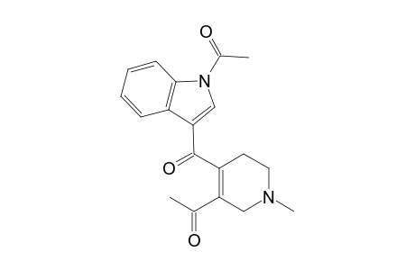 1H-Indole, 1-acetyl-3-[(5-acetyl-1,2,3,4-tetrahydro-1-methyl-4-pyridinyl)carbony l]-