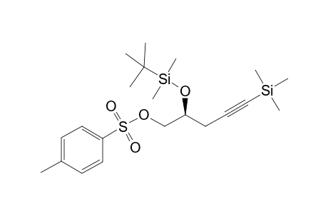 (S)-2-tert-Buyldimethylsiloxy-5-trimethylsilyl-4-pentynyl tosylate