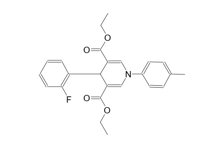 Diethyl 4-(2-fluorophenyl)-1-(4-methylphenyl)-1,4-dihydro-3,5-pyridinedicarboxylate
