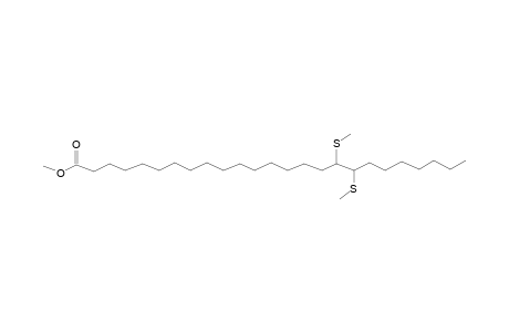 Pentacosanoic acid, 17,18-bis(methylthio)-, methyl ester