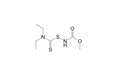 N-(Methoxycarbonyl)diethylamino(thioxo)methanesulfenamide