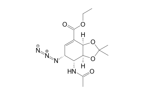 (3aR,6R,7R,7aS)-ethyl 7-acetamido-6-azido-2,2-dimethyl-3a,6,7,7a-tetrahydrobenzo[d][1,3]dioxole-4-carboxylate