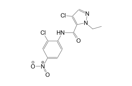 4-chloro-N-(2-chloro-4-nitrophenyl)-1-ethyl-1H-pyrazole-5-carboxamide