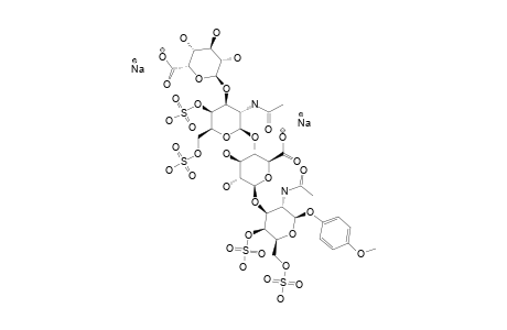 #50-DISODIUM-SALT;4-METHOXYPHENYL-O-(ALPHA-L-IDOPYRANOSYLURONIC-ACID)-(1->3)-O-(2-ACETAMIDO-2-DEOXY-4,6-DI-O-SULFO-BETA-D-GALACTOPYRANOSYL)-(1->4)-O-(BETA-D-GL