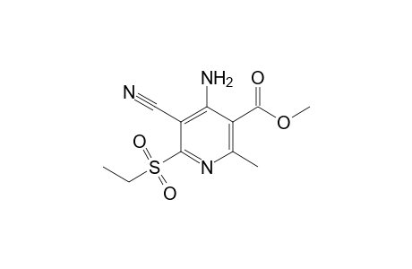 4-Amino-5-cyano-6-ethylsulfonyl-2-methyl-nicotinic acid methyl ester