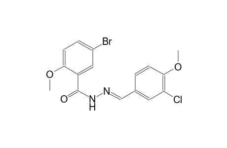 5-bromo-N'-[(E)-(3-chloro-4-methoxyphenyl)methylidene]-2-methoxybenzohydrazide