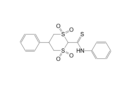 N,5-diphenyl-1,3-dithiane-2-carbothioamide 1,1,3,3-tetraoxide