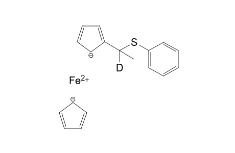 iron(II) 2-(1-(phenylthio)ethyl-1-d)cyclopenta-2,4-dien-1-ide cyclopenta-2,4-dien-1-ide