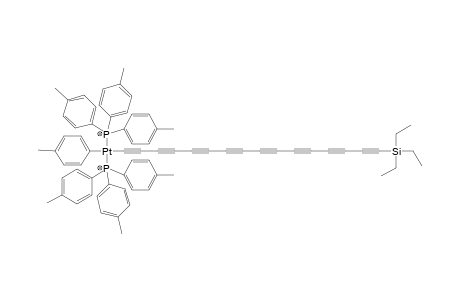 trans-[Pt(p-tol){P(p-tol)3}2{octa(ethynyl)triethylsilane}] [PtC16Si]