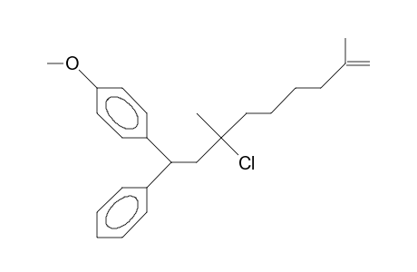 7-Chloro-9-(4-methoxy-phenyl)-2,7-dimethyl-9-phenyl-1-nonene