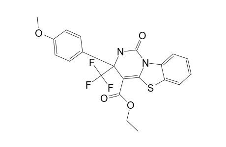 3-(4-METHOXYPHENYL)-4-ETHOXYCARBONYL-3-TRIFLUOROMETHYL-2,3-DIHYDRO-1-H-PYRIMIDO-[6.1-B]-[1.3]-BENZOTHIAZOL-1-ONE