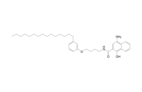 2-Naphthalenecarboxamide, 4-amino-1-hydroxy-N-[4-(3-pentadecylphenoxy)butyl]-