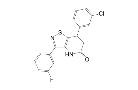 isothiazolo[4,5-b]pyridin-5(4H)-one, 7-(3-chlorophenyl)-3-(3-fluorophenyl)-6,7-dihydro-