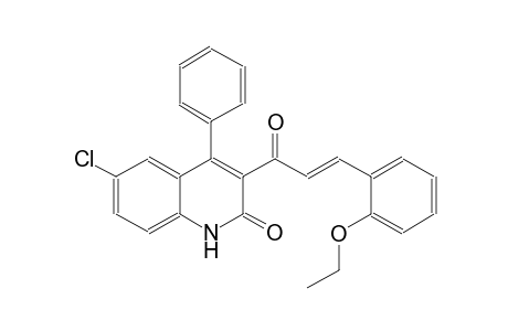 6-chloro-3-[(2E)-3-(2-ethoxyphenyl)-2-propenoyl]-4-phenyl-2(1H)-quinolinone