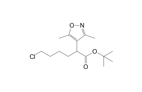 t-Butyl 6-chloro-2-(3',5'-dimethyl-4'-isoxazolyl)-hexanoate