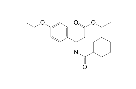 Propionic acid, 3-(cyclohexanecarbonylamino)-3-(4-ethoxyphenyl)-, ethyl ester