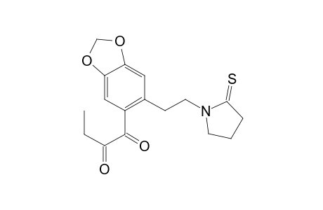 1,2-Butanedione, 1-[6-[2-(2-thioxo-1-pyrrolidinyl)ethyl]-1,3-benzodioxol-5-yl]-